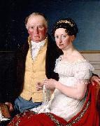 Christoffer Wilhelm Eckersberg, Greve Preben Bille-Brahe og hans anden hustru Johanne Caroline, fodt Falbe
